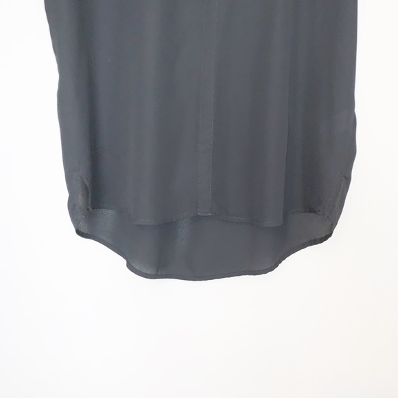 Willi Smith Sheer Sleeveless Black Blouse - Medium - Picture 4 of 6